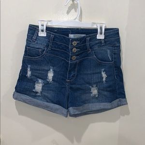 High Waisted Denim Shorts